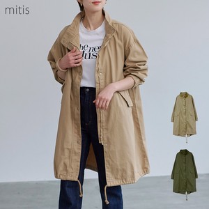 Coat Twill Outerwear Stand-up Collar Cotton Spring