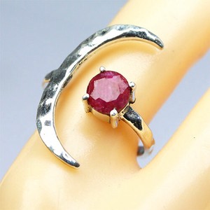 Silver-Based Ruby Ring Rings