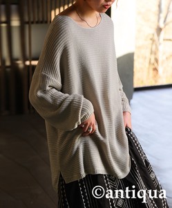 Antiqua Sweater/Knitwear Knitted Plain Color Long Sleeves Tops Ladies' NEW