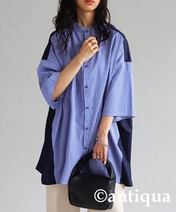 Antiqua Button Shirt/Blouse Stripe Tops Ladies' NEW