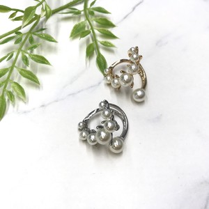 Silver-Based Ring Pearl Design sliver Bijoux Rings