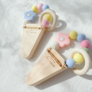 アイスクリーム　歯固め　カラフル　おもちゃ　赤ちゃん　出産祝い　お祝い　ギフト　シリコン　木製