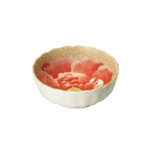 【日本製】桃山牡丹　3.5鉢　紅　箱入り