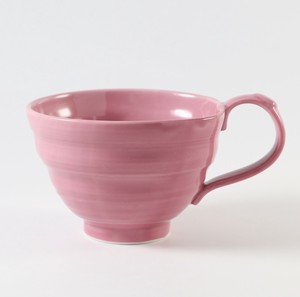 波佐見焼　ビューティフルカラー　スープカップ　紫　日本製