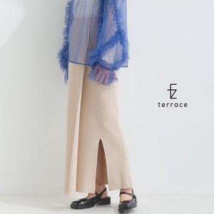 [SD Gathering] Skirt Slit Tight Skirt Ribbed Knit