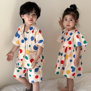 Kids' 3/4 - Long Sleeve Shirt/Blouse Colorful One-piece Dress Kids Polka Dot