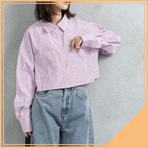 [SD Gathering] Button Shirt/Blouse Cropped Stripe