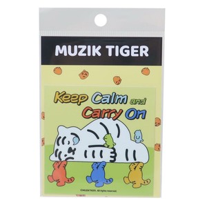 【ステッカー】MUZIK TIGER ダイカットステッカー Keep Calm and Carry On