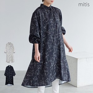 Casual Dress Voluminous Sleeve Floral Pattern One-piece Dress 【2024NEW】