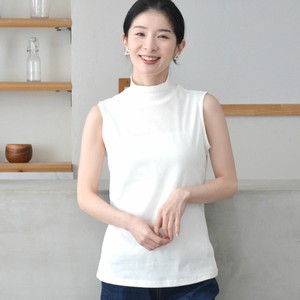Tank High-Neck Cotton Made in Japan