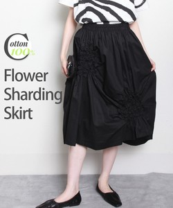 フラワーシャーリング デザインスカート  2024新作　春夏BRILLANTE東京（184281）SD