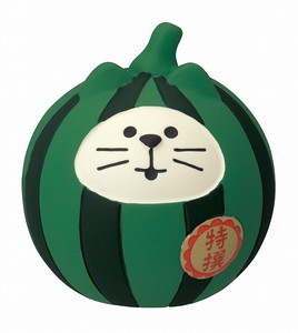 Animal Ornament Cat-daruma Watermelon Fruits