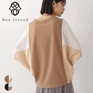 T-shirt Dolman Sleeve Color Palette Pullover Sleeve Switching 【2024NEW】
