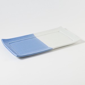 Hasami ware Main Plate Blue