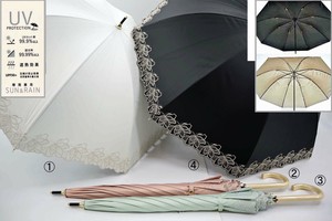 晴雨兼用傘　フラワーラメ刺繍