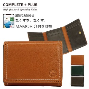 Trifold Wallet Cattle Leather Leather Genuine Leather Men's