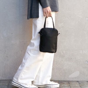 Shoulder Bag Cattle Leather 2-way Made in Japan
