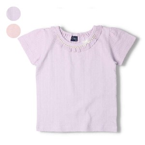 Kids' Short Sleeve T-shirt Necklace Plain Color