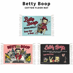 ベティちゃん ベティブープ Betty Boop Cotton Mat コットン フロアマット フリンジ付き キッチン 玄関