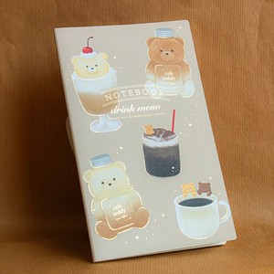 Notebook Cafe Foil Stamping Made in Japan