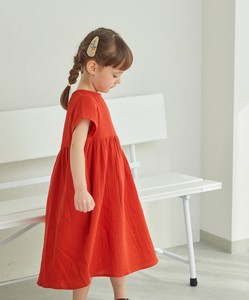Kids' Casual Dress Double Gauze French Sleeve One-piece Dress