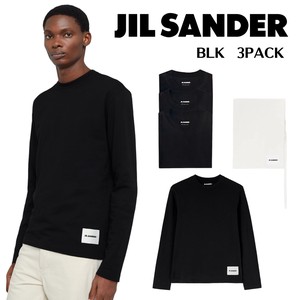 【3枚パック】JIL SANDER メンズ　長袖  BLACK　ジルサンダー