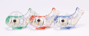 クリスタル鯉のぼりセット(箸置き･三色)