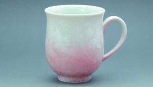 花結晶（白地赤）　　マグカップ