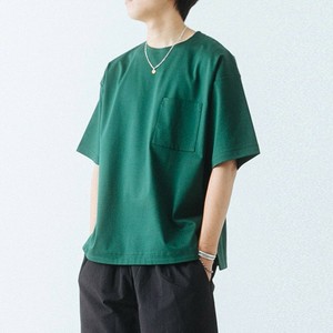 【メンズ】日本製　 スーピマコットンポンチ - サイドスリットボックスTシャツ