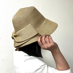 新作 2024【クーコ COOCO】ウォッシャブル リボン スリット ハット HAT 帽子