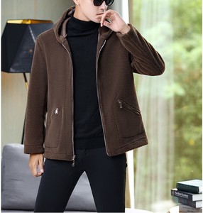 Coat Plain Color Long Sleeves Hooded Outerwear Autumn/Winter
