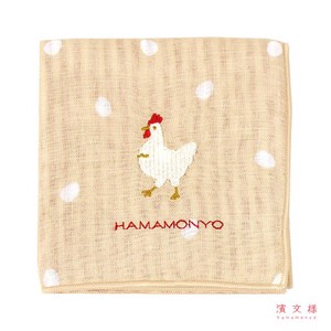 [SD Gathering] Gauze Handkerchief Reversible Bird Polka Dot Made in Japan
