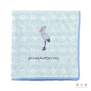 [SD Gathering] Gauze Handkerchief Reversible Shoebill Made in Japan