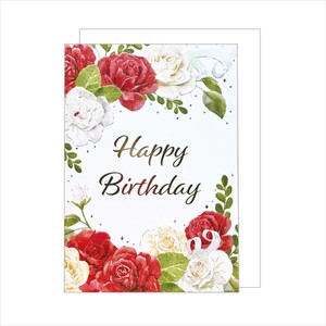 【グリーティングカード】ポップアップカード 誕生日 赤バラ