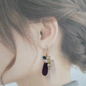 Pierced Earrings Gold Post 1-pcs