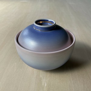 Soup Bowl Donburi Pink Blue Arita ware Made in Japan