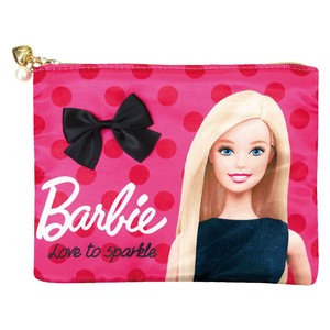 Barbie バービー フラットポーチ サテン フューシャピンク 31244