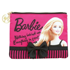 Barbie バービー フラットポーチ サテン フューシャピンク 31282