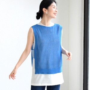 Vest/Gilet Border Sweater Vest Made in Japan