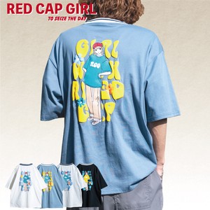 T-shirt Plainstitch puff printing RED CAP GIRL