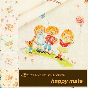 有輪商店 YUWA シャーティング ”happy mate” [A:White] / 全5色 / 生地 布 / OM829845