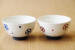 Hasami ware Rice Bowl Flower Made in Japan
