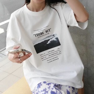 T-shirt Pudding Tops Summer Casual Spring Simple