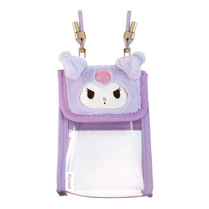 Key Ring Pouch Sanrio Characters KUROMI Plushie