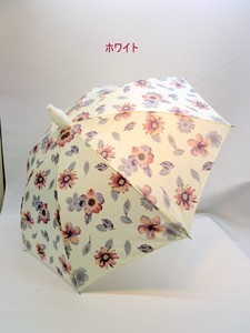 22024春夏新作）雨傘・長傘-婦人　簡単に水滴をブロックできるエチケットジャンプ傘ウォッシュフラワー柄