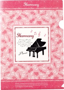クリアファイルA4　ハーモニー　音楽　ピアノ