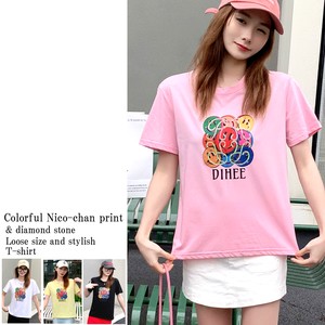 T-shirt Pudding Colorful T-Shirt Cotton