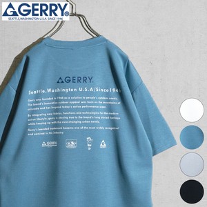 【24SS新作】GERRY 接触冷感 とろみポンチ HISTORY バックプリント 半袖T-shirt