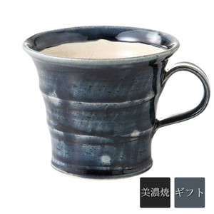 ギフト　ラインスパイラル藍釉マグ　美濃焼 日本製