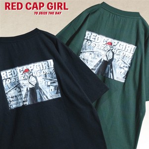 【SPECIAL PRICE】RED CAP GIRL 20/-天竺 イラスト&フォト バックプリント 半袖T-shirt